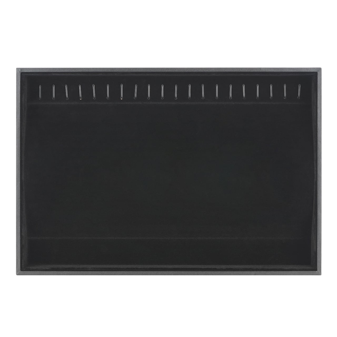 Black Velvet Jewelry Tray with Hooks by Bead Landing™